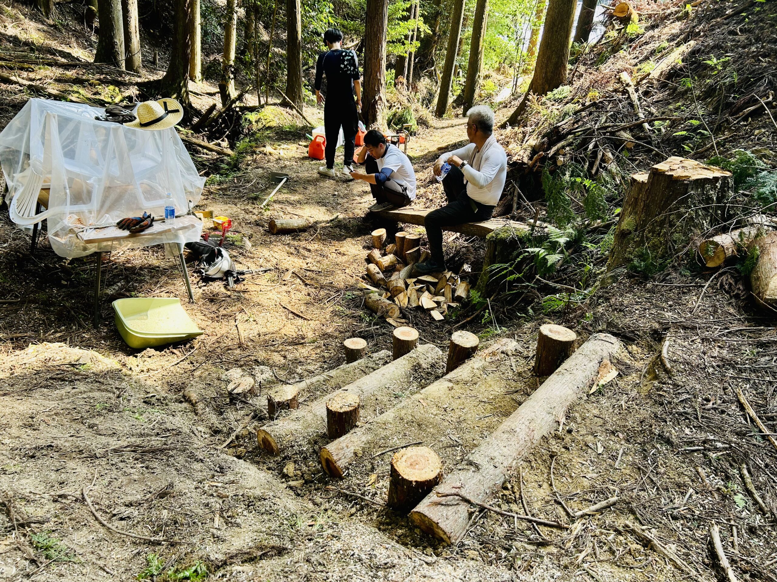7月6日に山の作業を行いました