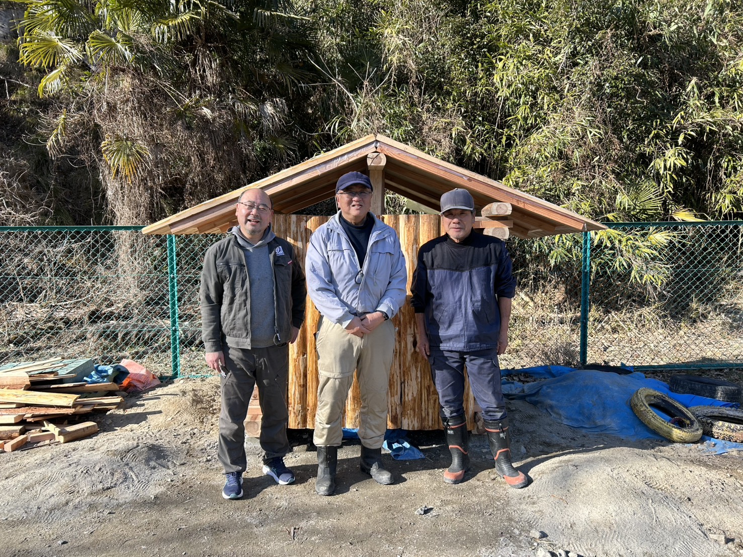 ピザ窯のお披露目会がありました